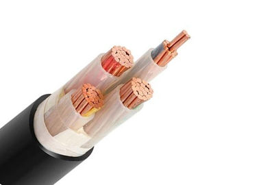 0.6 / 1 KV 3 + 1/2 Core Copper Cable, LV Power Cable XLPE Insulated / kabel listrik berselubung PVC