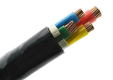 Kabel tembaga 0,6 / 1 kV 4 Inti PVC Insulation dan Kabel Listrik Tegangan Rendah Berselubung