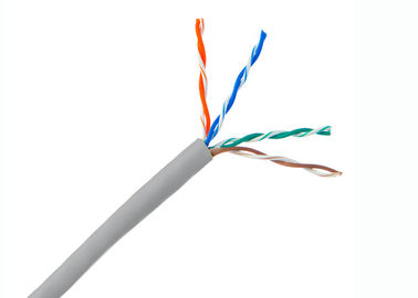 Kabel jaringan tembaga Kabel UTP Cat.5e untuk konduktor tembaga, 23 AWG 4 pasang kabel Ethernet Lan