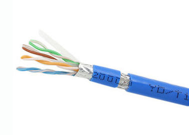 23 Konduktor AWG Copper Lan Cable Cat6 SFTP Cable UL Terdaftar Flame Resistance