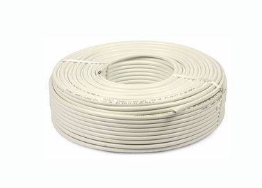 PVC Sheath Copper Coaxial Cable RG59 / U Jenis Cctv Coaxial Cable PE Dielektrik