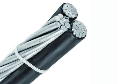 Tegangan Rendah Kabel Bundel Udara Yang Dibundel Layanan Drop Cable XLPE / PVC Insulation