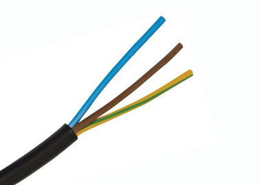Kabel konduktor tembaga fleksibel multi inti bentuk bulat, kabel listrik berselubung PVC
