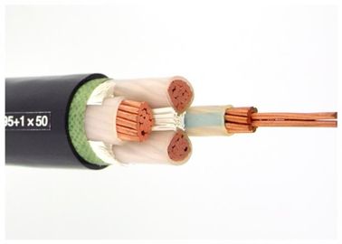 Fire Proof XLPE Insulated Power Cable 3 Core Dan Earth Cable Tanpa Lengan