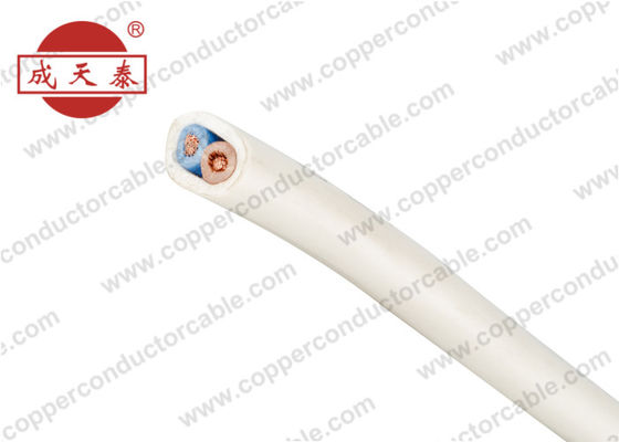 Kabel Konduktor Tembaga Isolasi PVC Isolasi 2 Cores Bentuk Bulat